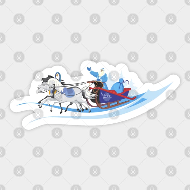 Grandfather Frost Sticker by HolidayBug